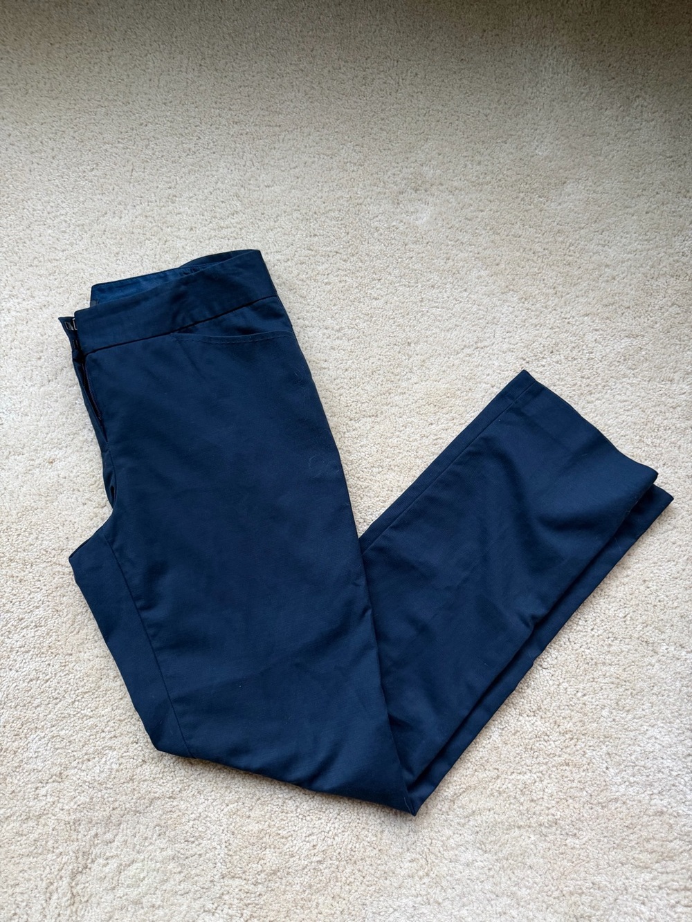 Tahari Navy Blue Dress Pants - Sz 12/14? (no size tag) - EUC - Stretch
